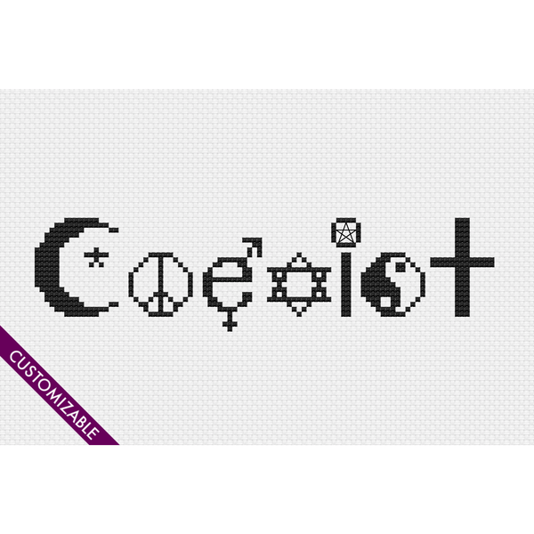 Cross Stitch - Coexist