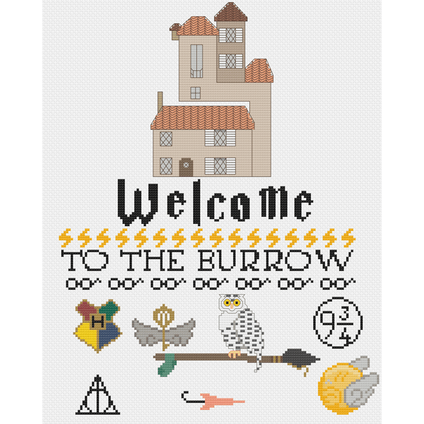 Cross Stitch - Welcome To The Burrow