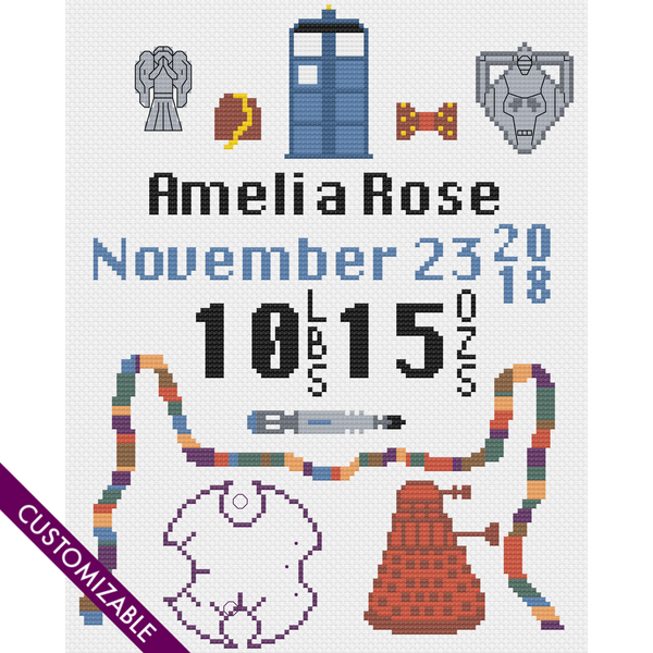 Birth Announcement for a Miniature Time Lord