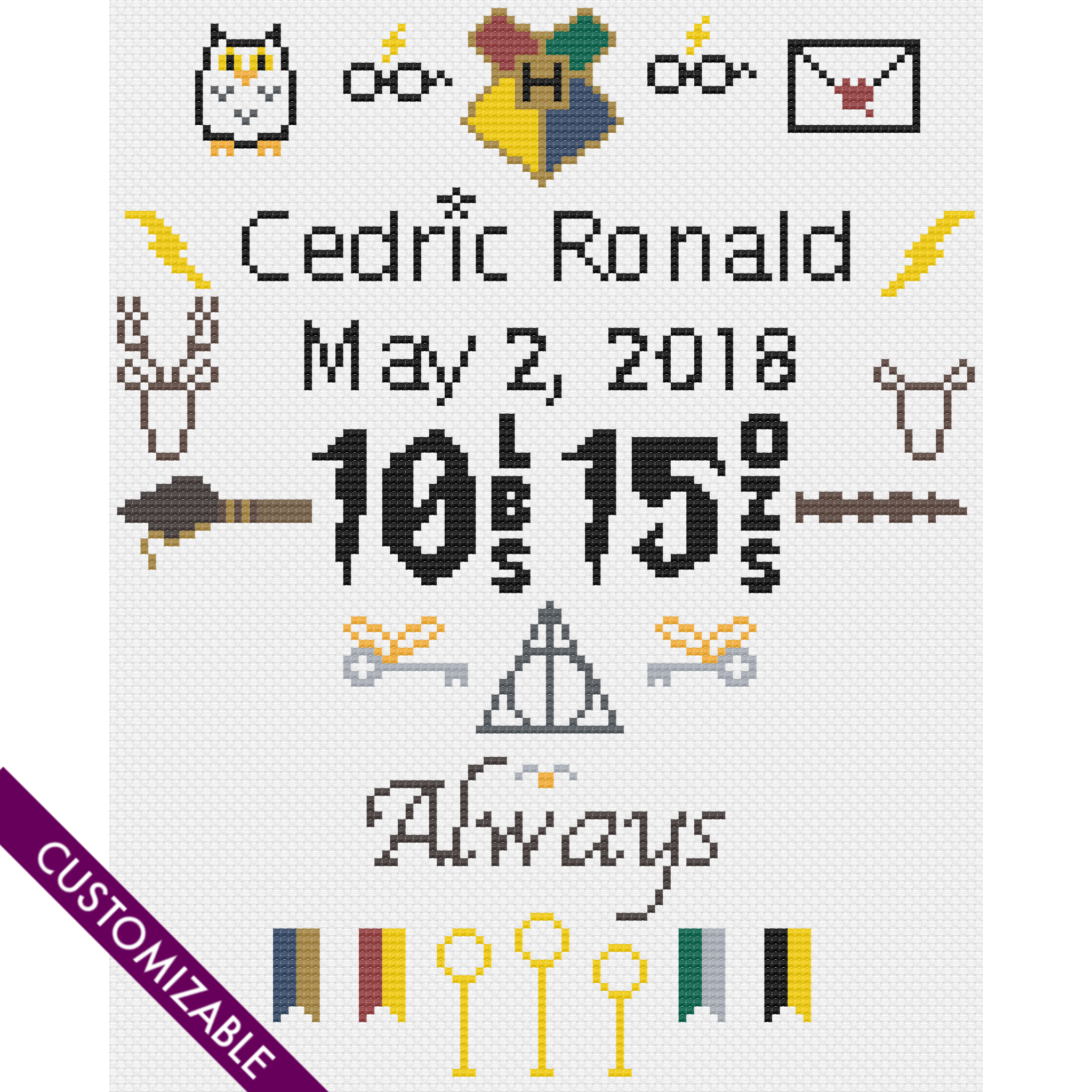 FO] Another Harry Potter cross stitch!! I'll put the link in the