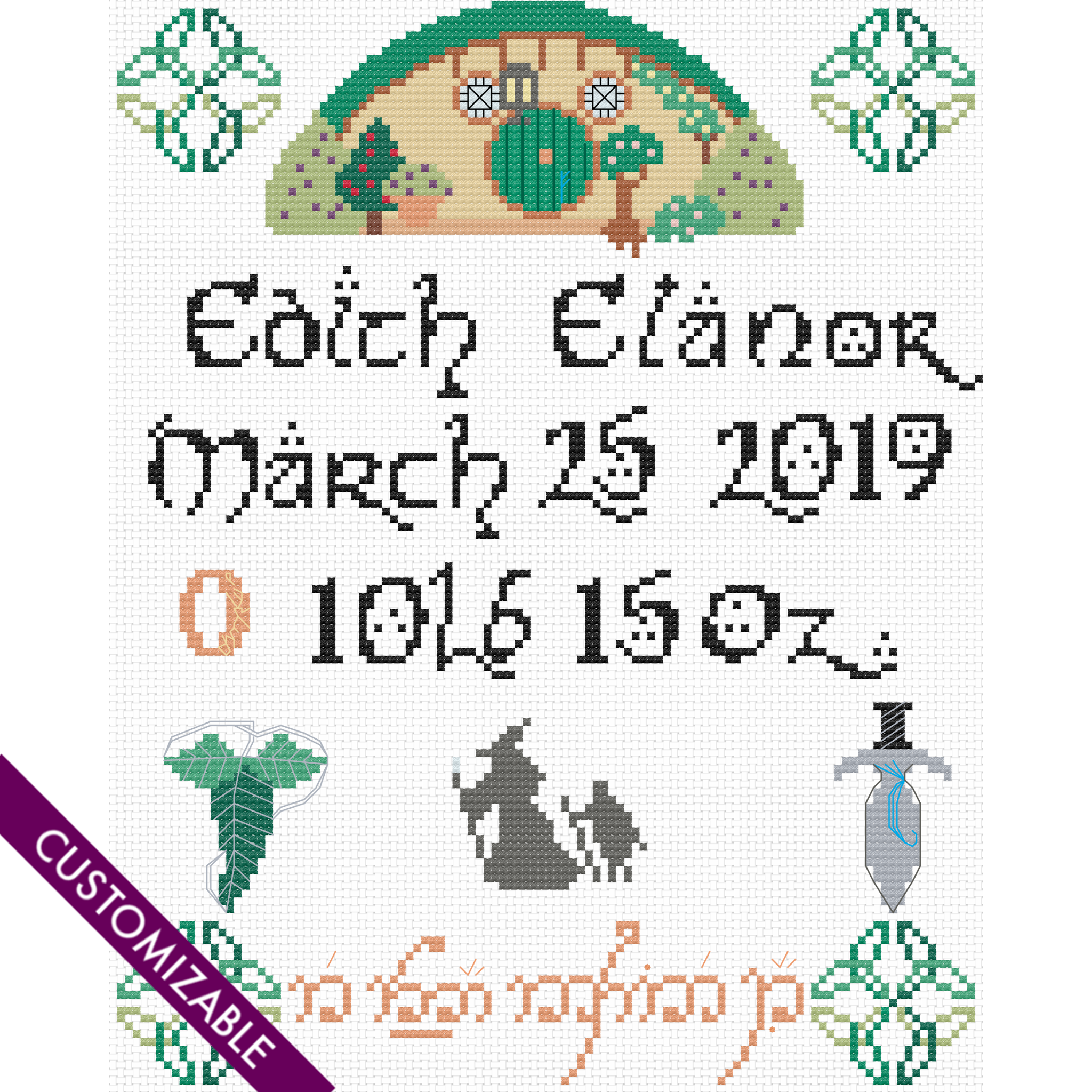 Birth Announcement for a Hobbit