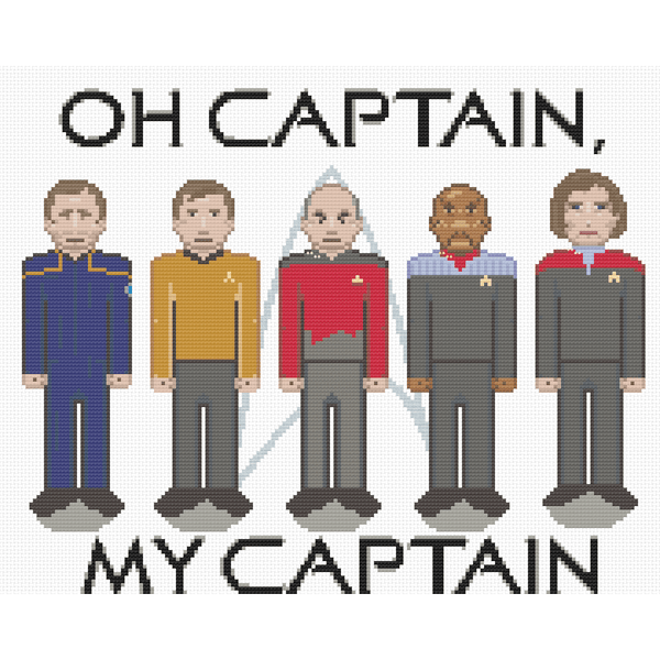 Cross Stitch - Oh Captain, My Captain