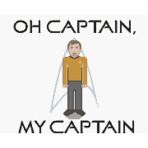 Cross Stitch - Oh Captain, My Captain