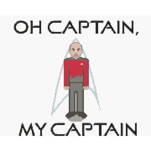 Cross Stitch - Oh Captain, My Captain