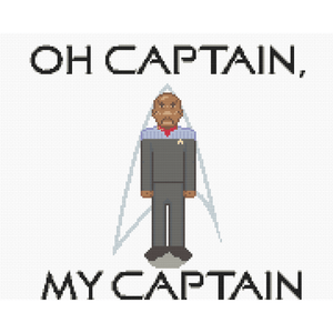 Cross Stitch - Oh Captain, My Captain